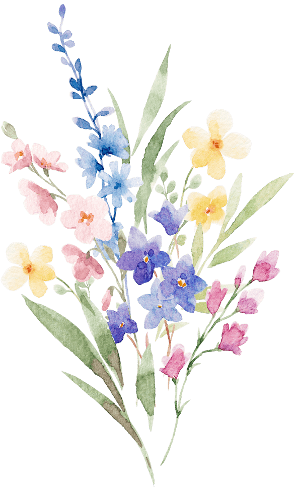 Bottom Left Flower